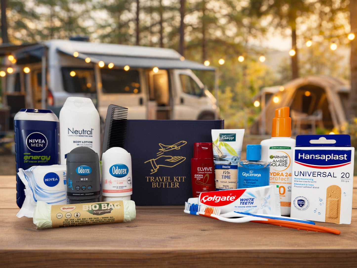 CAMPING ESSENTIALS KIT - VOOR TWEE