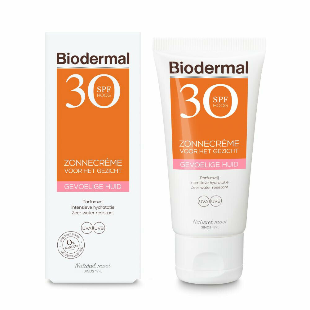 Biodermal Gevoelige Huid 30SPF Gezichtscrème (50ml)